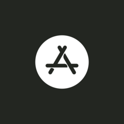 black app store icon