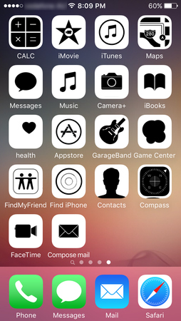 Black On White Theme By That One Guy Install This Ios Theme Without Jailbreak On Your Iphone Or Ipad